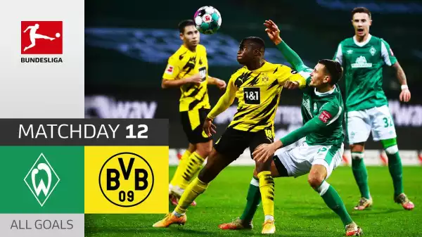 Werder Bremen vs Dortmund 1 - 2 (Bundesliga Goals & Highlights)
