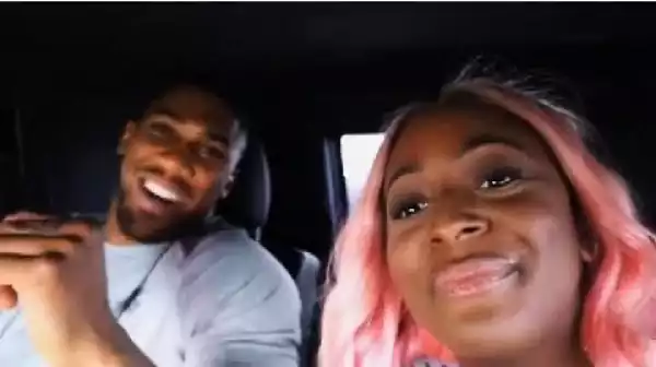 DJ Cuppy and Anthony Joshua laugh at each other as they try to speak Yoruba (video).