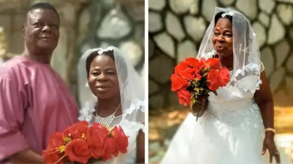 10 Wedding Photos: 60-year-old woman weds for the first time in Anambra state
