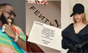 Davido Overjoyed As Rihanna Gifts Him Box Of Shoes From Fenty