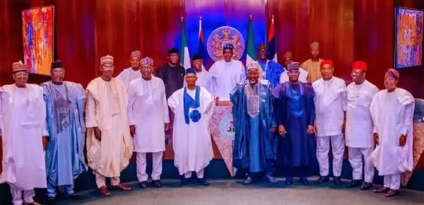 President Buhari And APC Govs Meet In Aso Villa