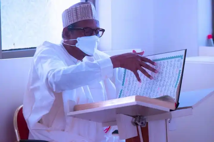 PHOTOS. President Buhari Observes The Closing Of Ramadan Tafsir