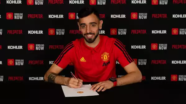Bruno Fernandes to Earn Over N150m Per Week After Signing New Contract With Manchester United