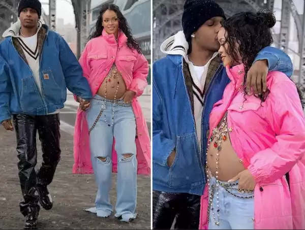 Heavily Pregnant Rihanna Allegedly Breaks Up With Asap Rocky For Cheating With Fenty Footwear Designer, Amina Muaddi