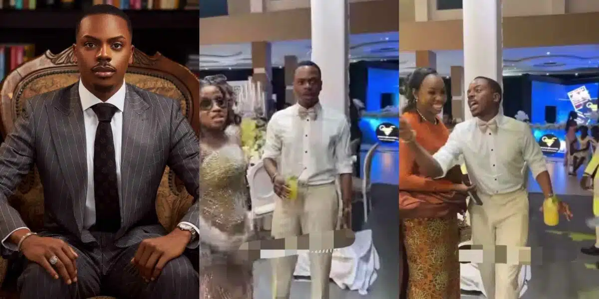 Enioluwa rants after being served one plate of rice at Moses Bliss’s wedding in Ghana
