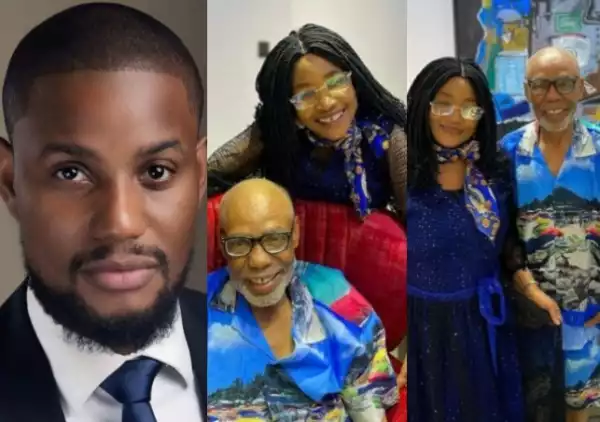 You Don’t Know What God Has Done For You If Your Parents Are Still Alive - Alex Ekubo Says As He Shows Off His Parents (Photo)