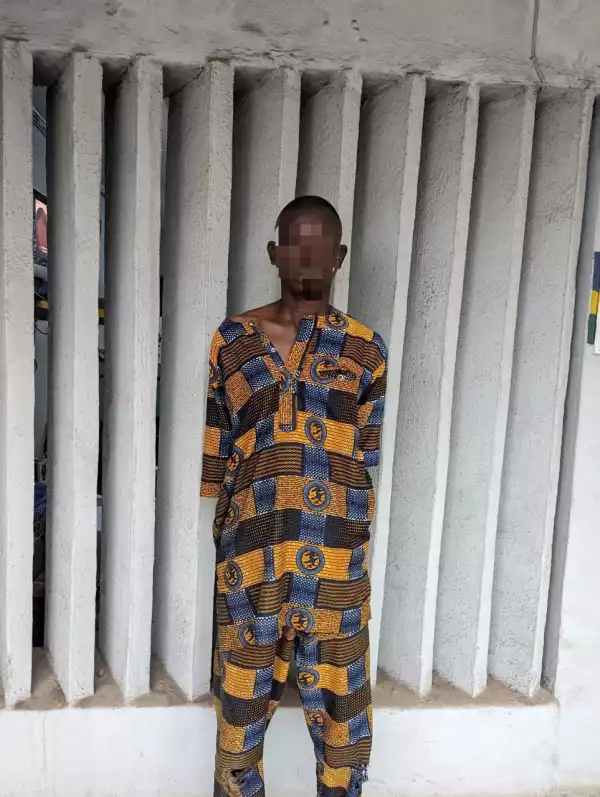 Man Arrested While Attempting To Rob A Bank In Lagos (Photo)