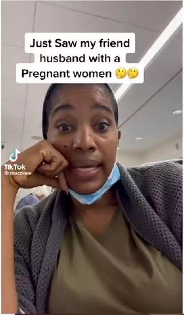 Woman Confronts Her Friend’s Husband After Seeing Him With Pregnant Lady Inside Hospital (Video)