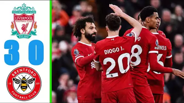 Liverpool vs Brentford 3 - 0 (Premier League Goals & Highlights)