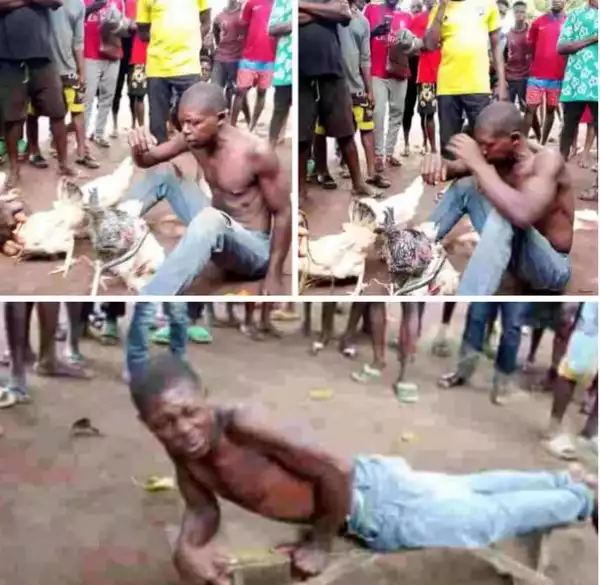 Man Flogged Mercilessly For Allegedly Stealing Chickens In Benue Community