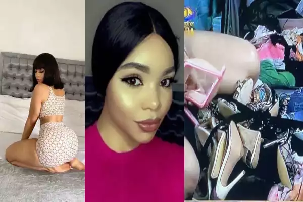 “She Came Prepared” –Nigerians React After Seeing BBNaija Nengi’s Collection Of Shoes And Bags (PHOTOS)