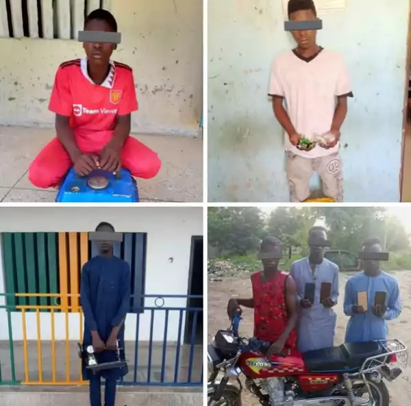 Six Suspected Phone Snatchers And Thieves Arrested In Jigawa