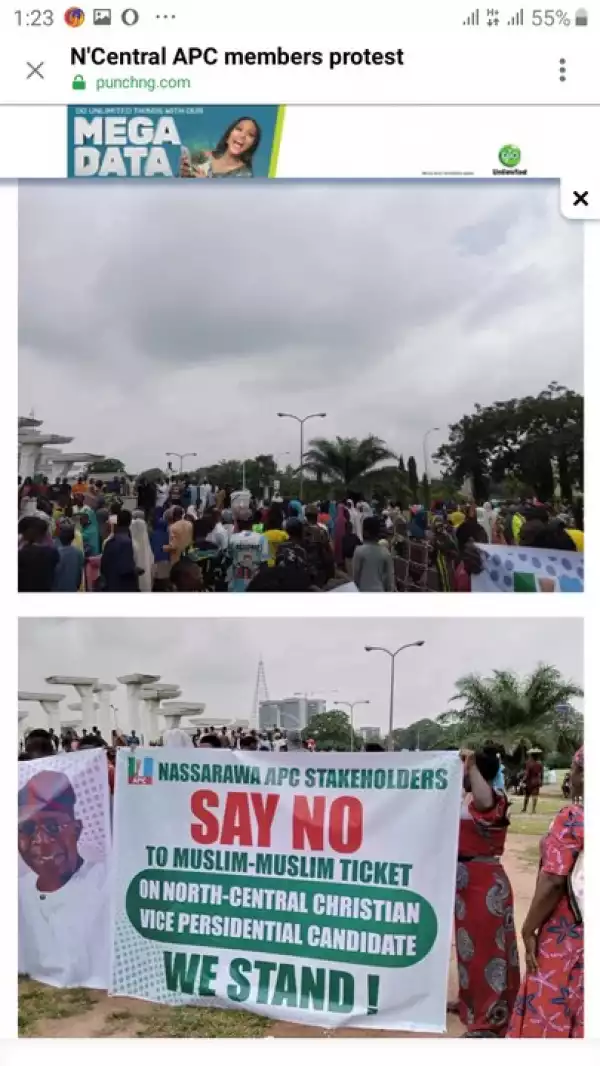 2023: North Central APC Protest Against Muslim-muslim Ticket (Pictures)