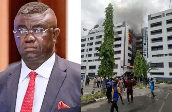 Official records are intact, fire at Accountant-General’s office was caused by a spark from an Air Conditioner - Minister