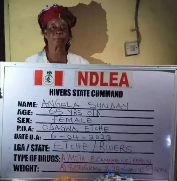 NDLEA Nabs Woman, 65yrs, With Drugs Worth Over N4m In Rivers