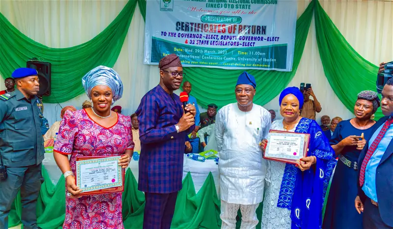 Opponents kick as govs-elect get certificates of return