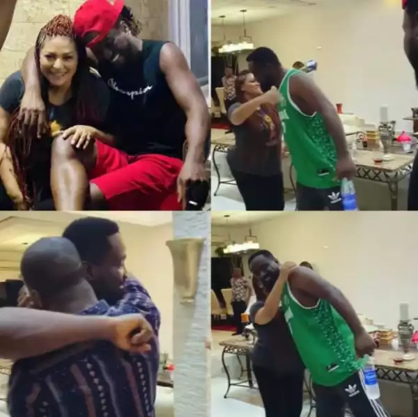 The Adorable Moment Jude And Paul Okoye Hugged And Shook Their Sister in-law, Lola, At The Reconciliation Last Night (Video)
