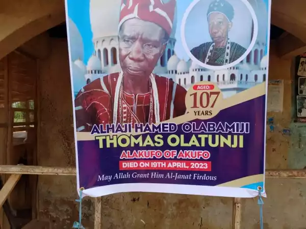 Photo Of Oyo Traditional Ruler Who Died At The Age Of 107