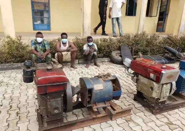 Police Arrest Suspected Thieves Who Specialise In Stealing Lister Generators In Ondo