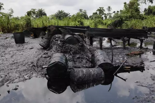 Nine illegal refining sites uncovered in Bayelsa state