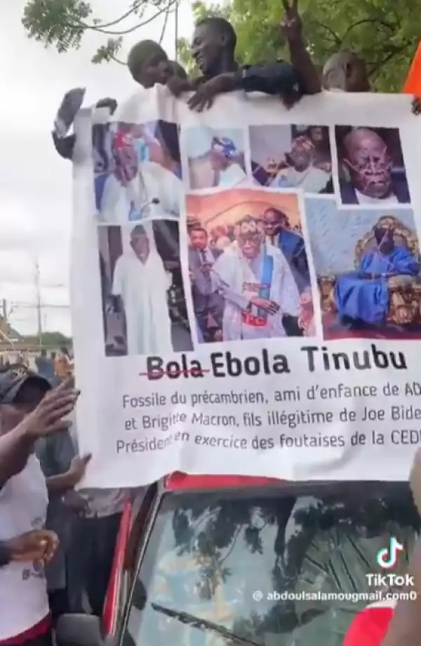 Nigeriens protest against President Bola Tinubu, call him “Ebola Tinubu”