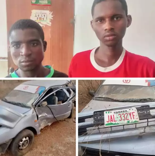 One Suspect Dies, Two Others Arrested As Fleeing Armed Robbers Crash Stolen Vehicle After Stabbing Driver In Adamawa