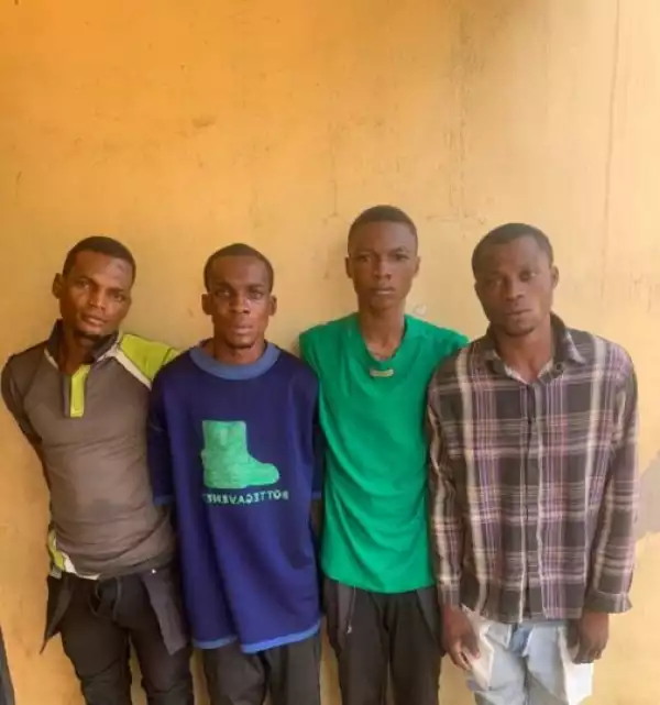 Photo Of Armed Robbery Gang Members Nabbed In Lagos After Operation In Ogun