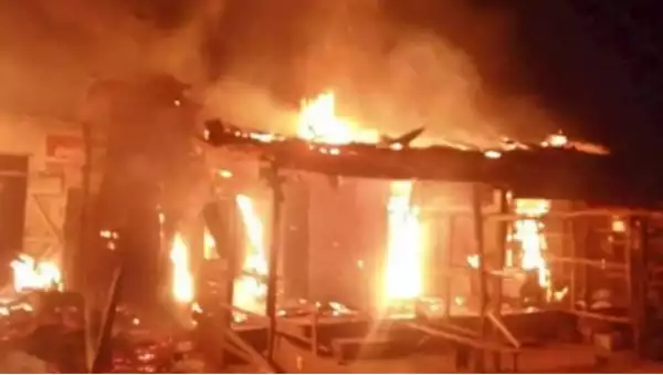 Panic As Fire Destroys 80 Shops In Kano Market