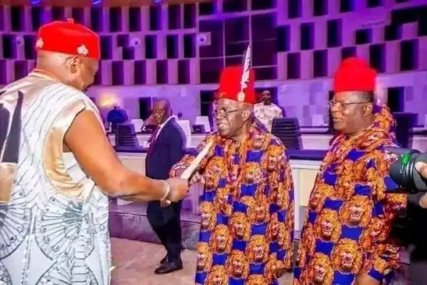Tinubu bags Igbo chieftaincy title in Ebonyi