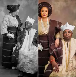 Oba Elegushi Tells His Second Wife As They Celebrate 5th Wedding Anniversary