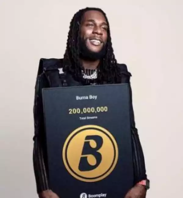Boomplay Africa: Burna Boy Breaks Record With 200 Million Streams