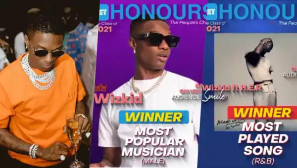 Net Honours 2021: Wizkid Bags Award For ‘Most Popular Male Musician’ & ‘Most Played Song’