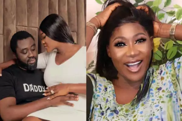 Moment Mercy Johnson And Hubby Were Romantically Playing With Each Other Whilst Their Son Was Crying (VIDEO)