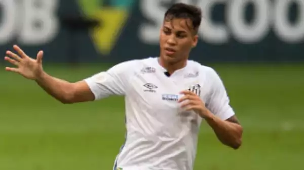 Santos forward Kaio Jorge interesting Arsenal
