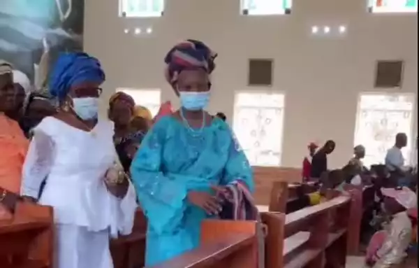 Femi Otedola’s Mother Builds A Catholic Church In Lagos (Video)