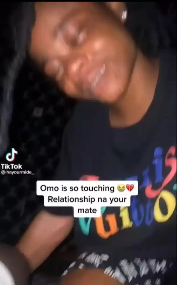 Heartbroken Lady Cries Her Eyes Out Over Her Boyfriend Who Cheated On Her (Video)