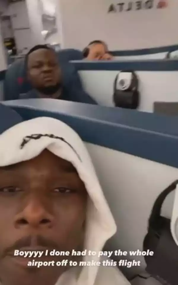 American Rapper, DaBaby Says He Had To "Pay The Whole Airport Off" To Make His Flight Out Of Nigeria (Video)