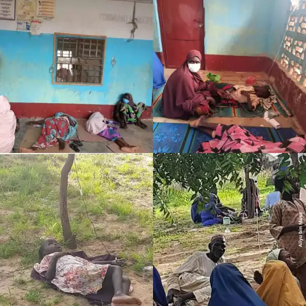 Heartbreaking photos of Cholera patients being treated in a poor environment in Katsina