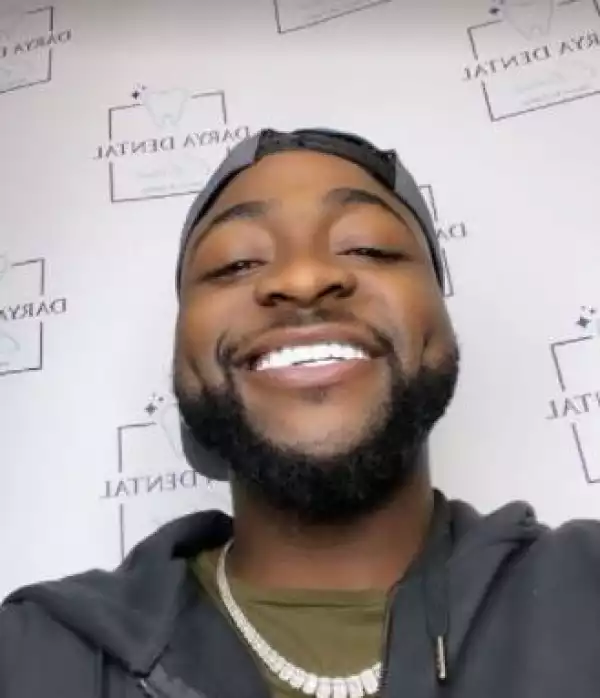 “I No Close Mouth Again” – Davido Says In Excitement As He Shows Off New Set Of Teeth (Video)