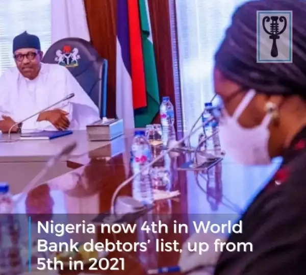Nigeria Now Ranks Fourth In The World Bank’s Top 10 Debtors