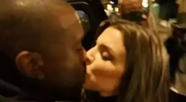 Kanye West And Julia Fox Kiss In Public (Photos)