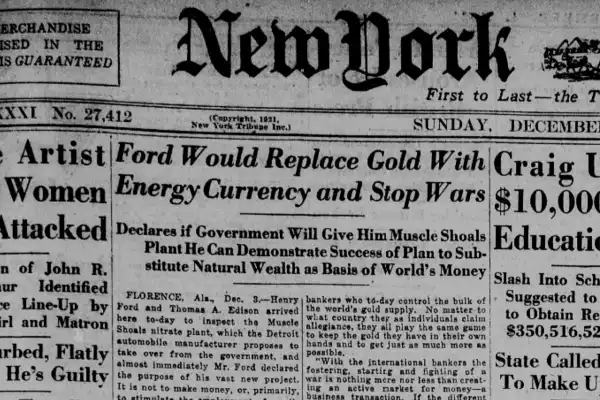 100 years ago, Henry Ford proposed ‘energy currency’ to replace gold