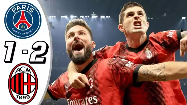 AC Milan vs PSG 2 - 1 (Champions League Goals & Highlights)
