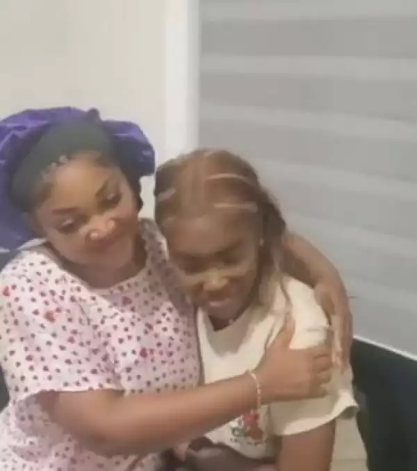 The Emotional Moment Mercy Aigbe Reunited With Her Daughter (Video)
