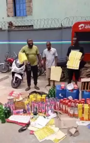 Four Arrested As Police Bust House Where Fake Drinks Are Produced In Lagos