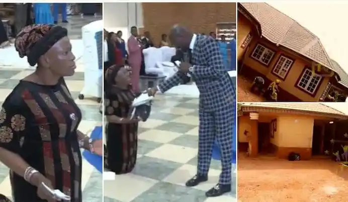 Apostle Johnson Suleman Gifts His Cook Of 10 Years A New House