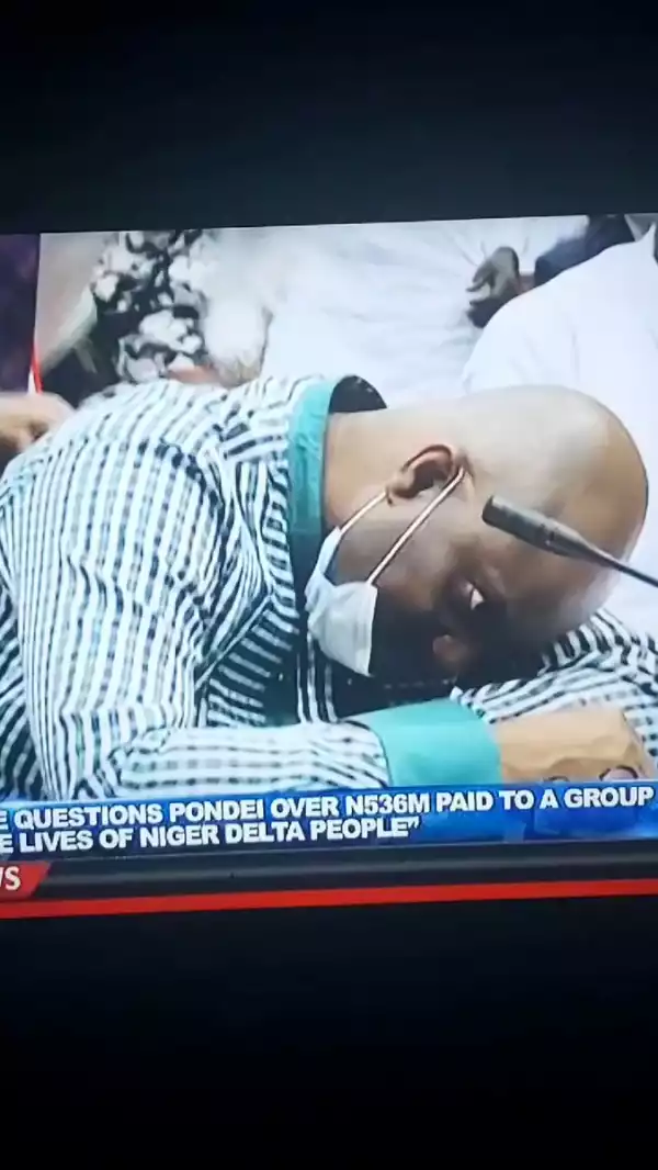 Nigerians react after Acting NDDC boss seemingly passed out during investigation by house of representatives committee (Video)