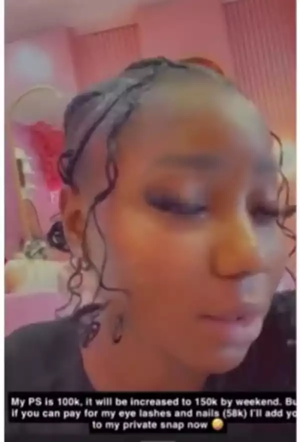 Nigerian lady trends after trying to cash out with her private snap (video)