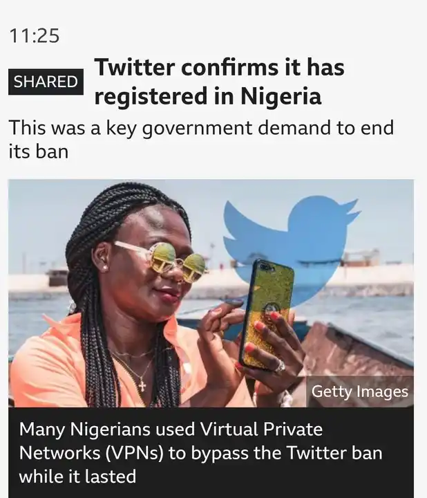 Twitter Ban : Twitter Confirms It Has Registered In Nigeria -