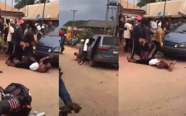 This Is Unbelievable - Police Spokesperson Reacts To Viral Video Of Officers Crushing A Man With A Car In Edo